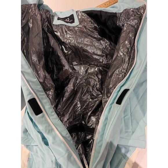 Arctic Queen Women’s one piece Snow Ski Suit Snowboard Jumpsuit Medium blue wht - Picture 14 of 16